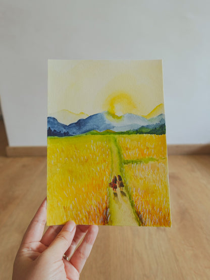 Original Painting - An Evening Stroll