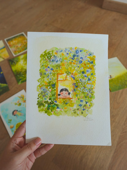 Original Painting - Girl At The Window