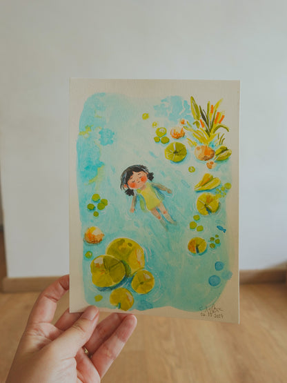Original Painting - Let the Current Carry You