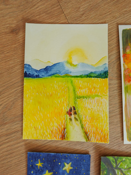 Original Painting - An Evening Stroll